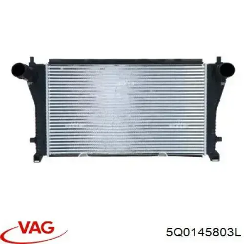 5Q0145803L VAG radiador de aire de admisión