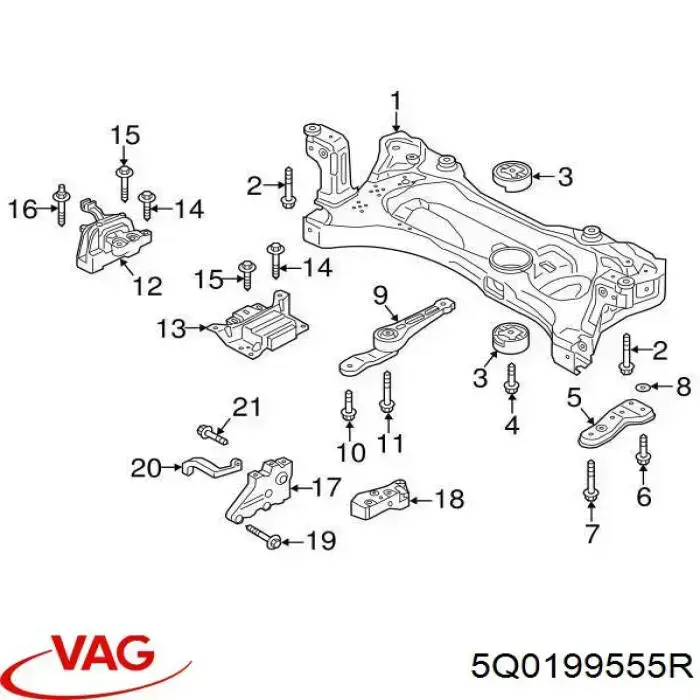 Taco de caja de cambios 5Q0199555R VAG