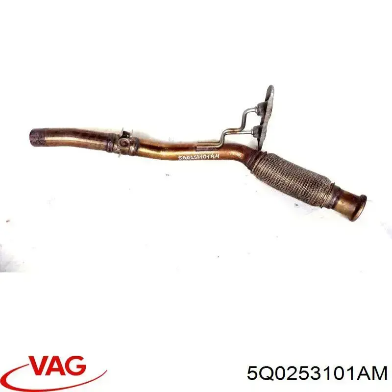 5Q0253101AG VAG silenciador delantero