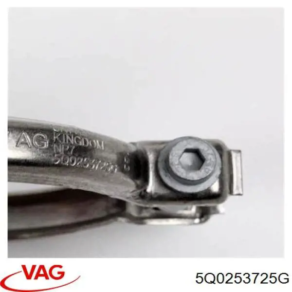 5Q0253725G VAG Abrazadera delantera del silenciador