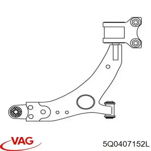 Comprar 5Q0407152L VAG Brazo inferior derecho de la suspensión delantera