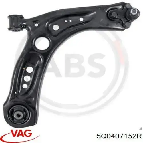 Brazo inferior derecho de la suspensión delantera VAG 5Q0407152R precio, desde 60,69 EUR