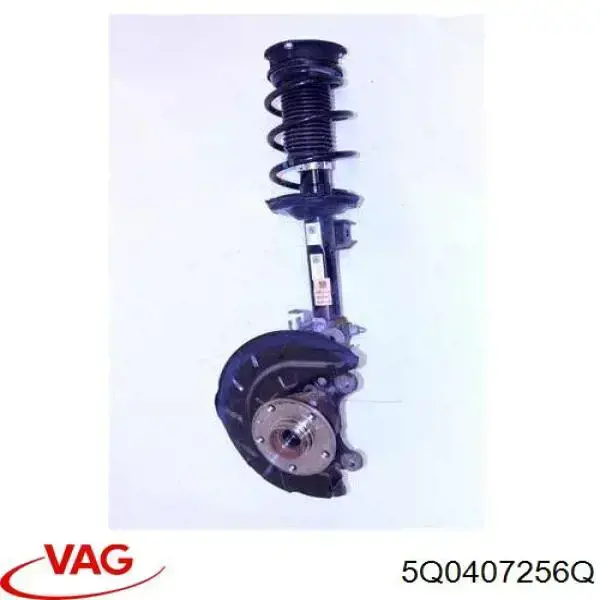 Muñón del eje, soporte de rueda, delantero derecho VAG 5Q0407256Q