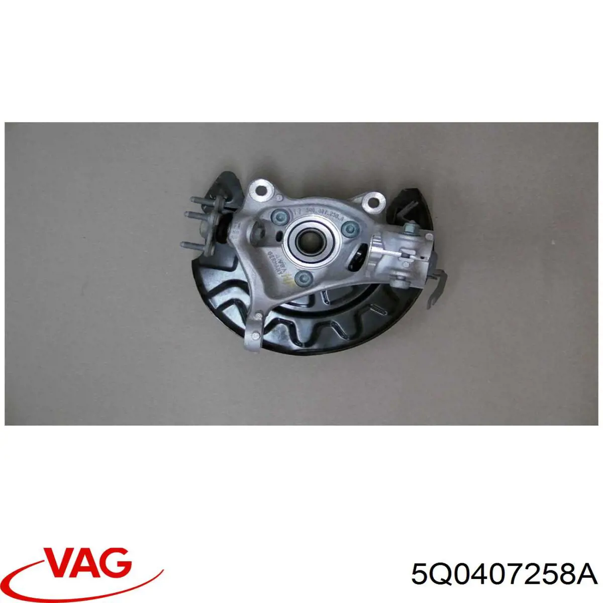 Muñón del eje, soporte de rueda, delantero derecho VAG 5Q0407258A