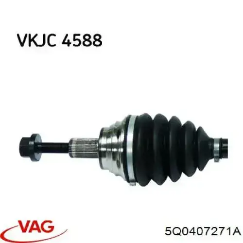 Semieje delantero izquierdo VAG 5Q0407271A precio, desde 57,25 EUR