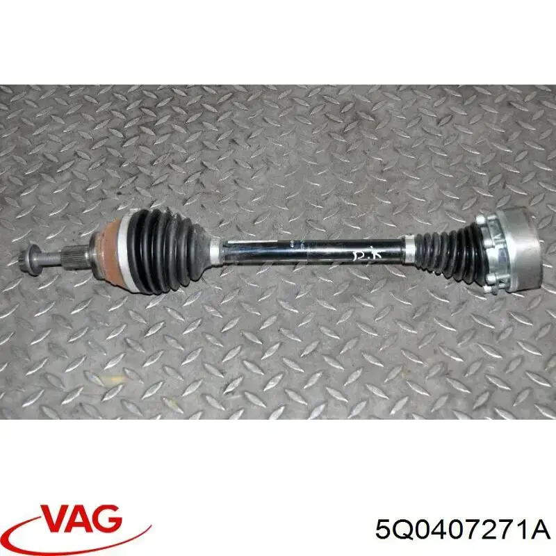 5Q0407271A VAG Semieje delantero izquierdo