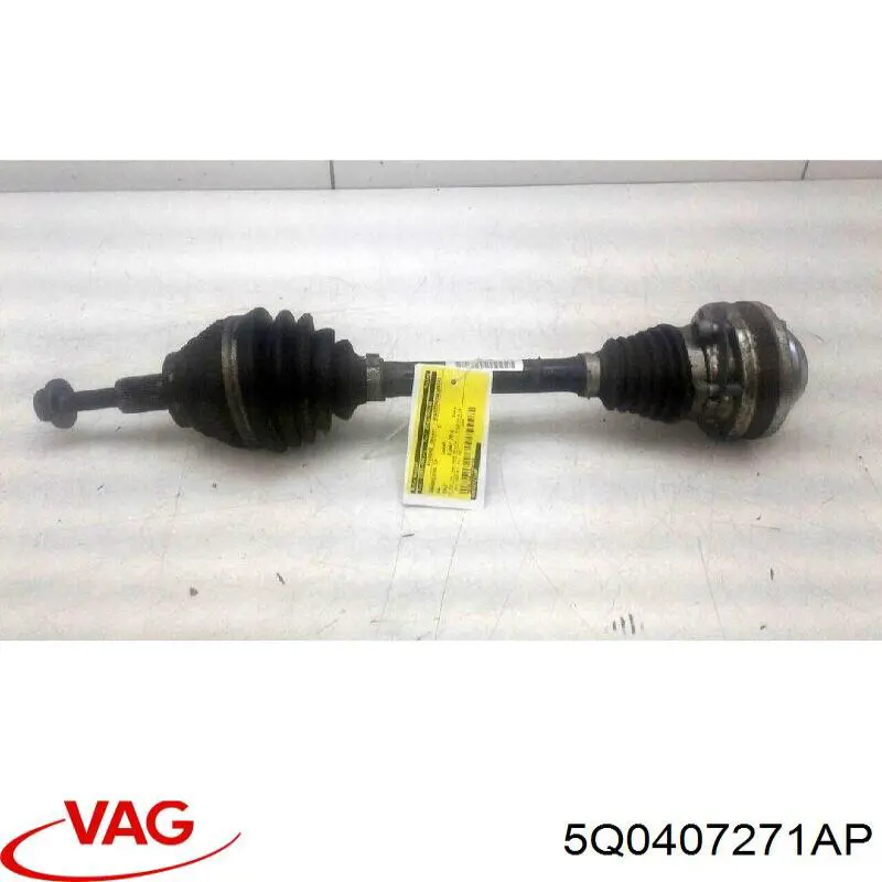 3C0407271E VAG Semieje delantero izquierdo