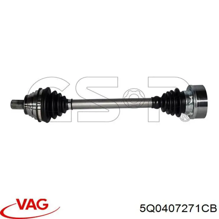 Semieje delantero izquierdo VAG 5Q0407271CB precio, desde 161,97 EUR