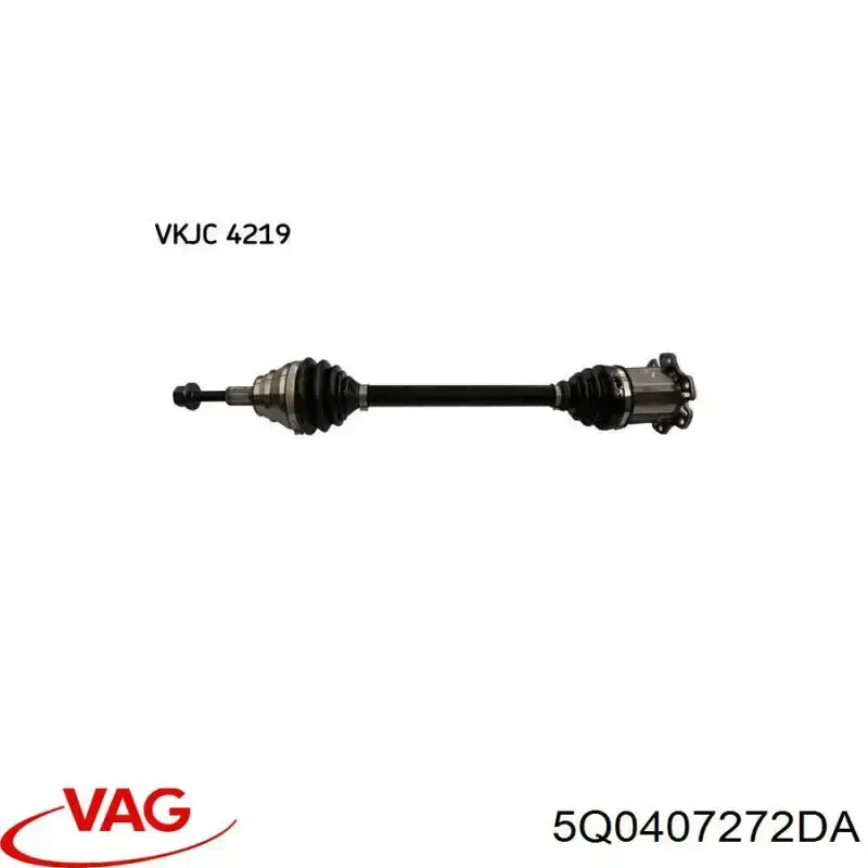 Semieje delantero derecho VAG 5Q0407452BX precio, desde 198,36 EUR