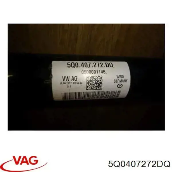 5Q0407272DQ VAG Semieje delantero derecho