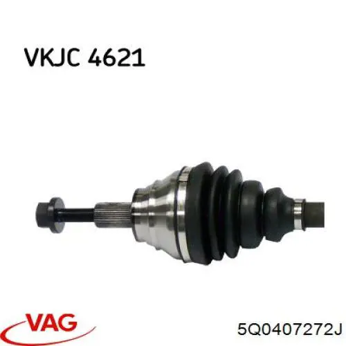 5Q0407762HV VAG árbol de transmisión delantero derecho