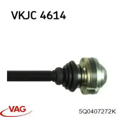 Semieje delantero derecho VAG 5Q0407272K precio, desde 77,14 EUR