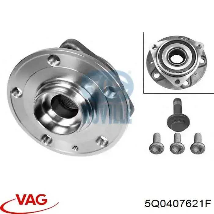 Buje de rueda delantero VAG 5Q0407621F precio, desde 101,13 EUR