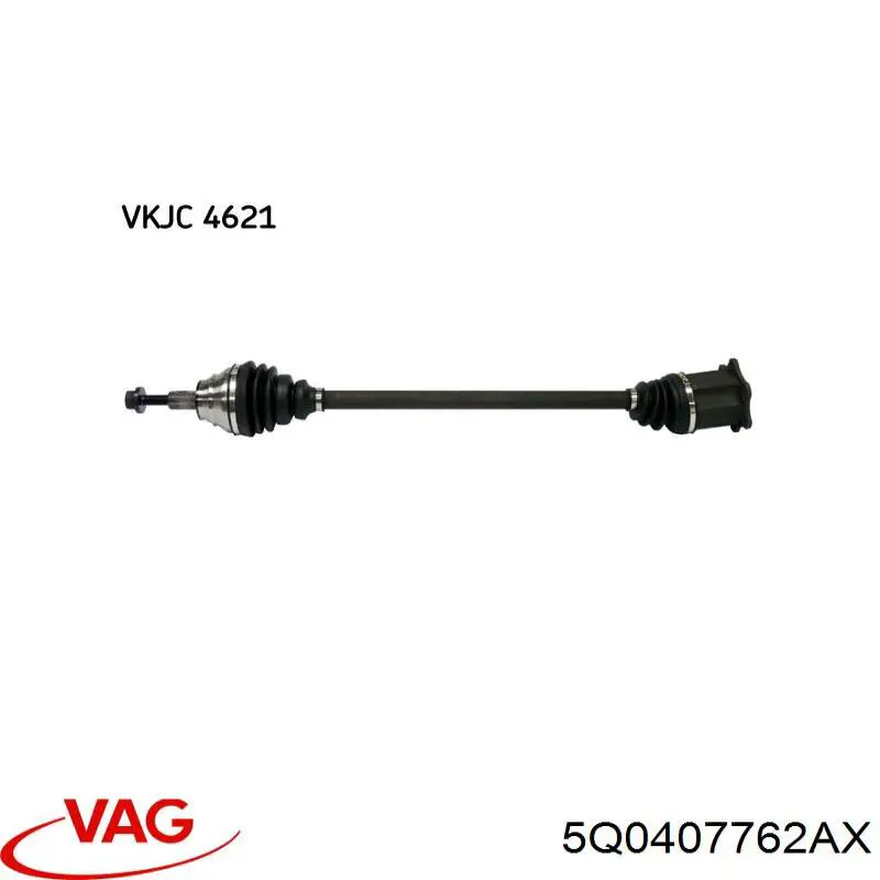 Semieje delantero derecho VAG 5Q0407762AX precio, desde 687,43 EUR