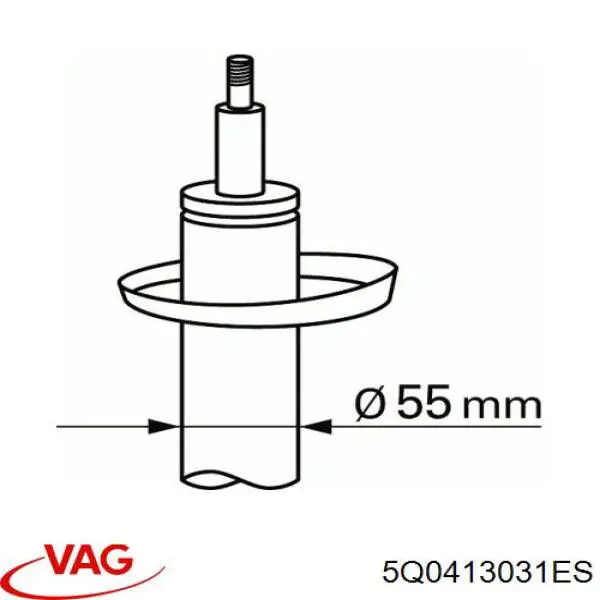 Amortiguador 5Q0413031ES VAG
