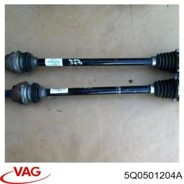 Comprar 5Q0501204A VAG Semieje trasero derecho