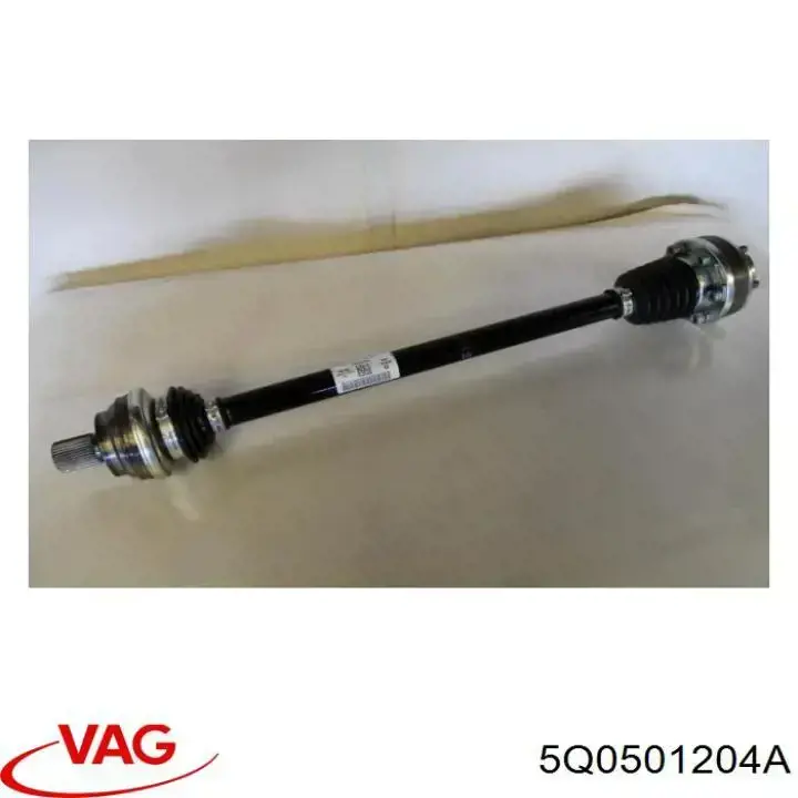 5Q0501204A VAG Palier trasero derecho