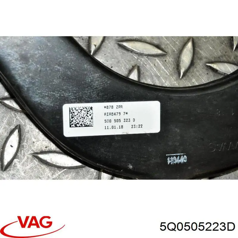 Barra oscilante, suspensión de ruedas, trasera izquierda 5Q0505223D VAG