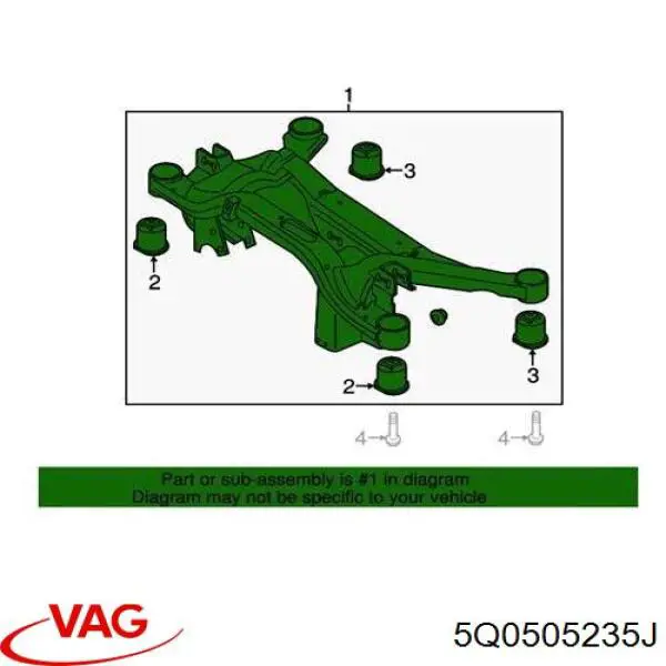 Comprar 5Q0505235M VAG Puente trasero