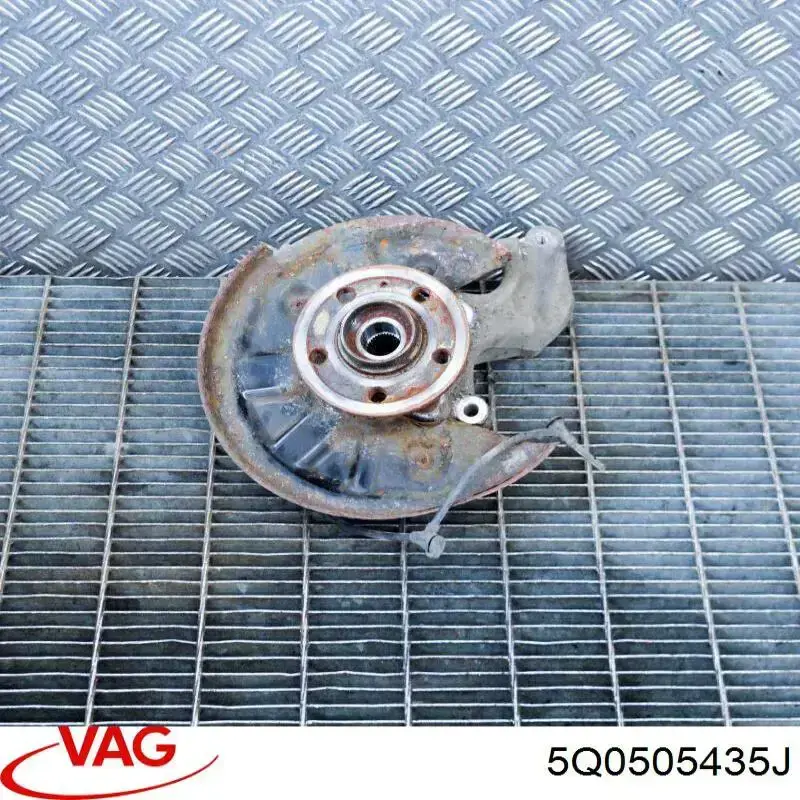 Muñón de eje, cuerpo del eje, trasero izquierdo  VAG 5Q0505435J