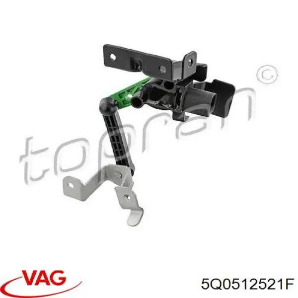 5Q0512521F VAG sensor, nivel de suspensión neumática, trasero izquierdo