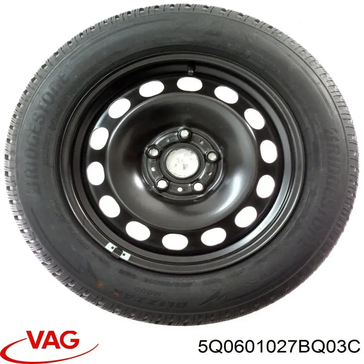 5Q0601027BQ03C VAG ruedas de acero (estampado)