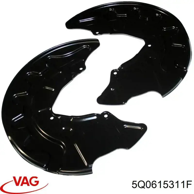 5Q0615311F VAG chapa protectora contra salpicaduras, disco de freno delantero izquierdo