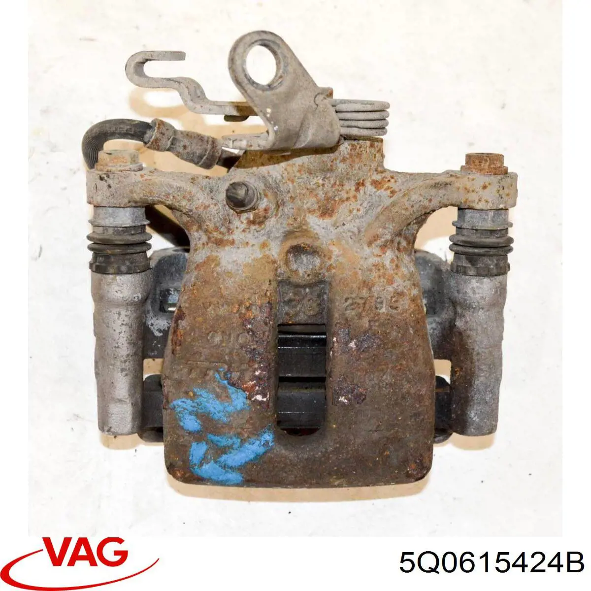 Pinza de freno trasera derecha 5Q0615424B VAG