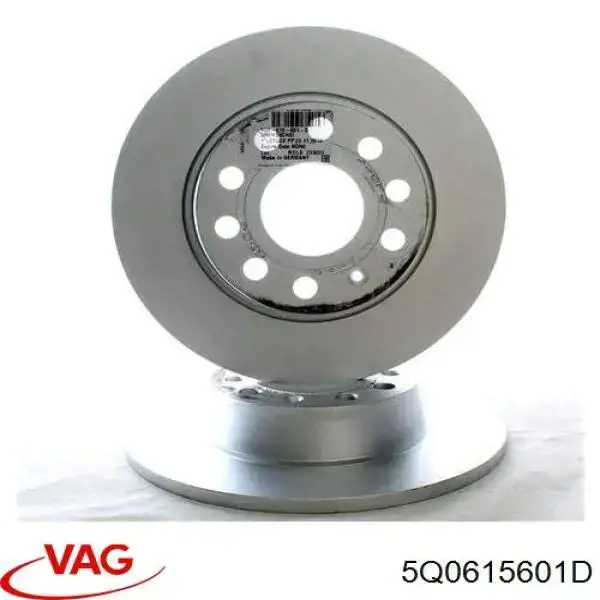 5Q0615601D VAG Freno de disco trasero