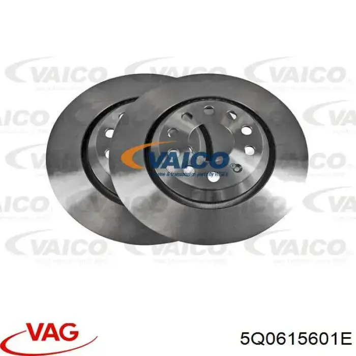 Disco de freno trasero 5Q0615601E VAG