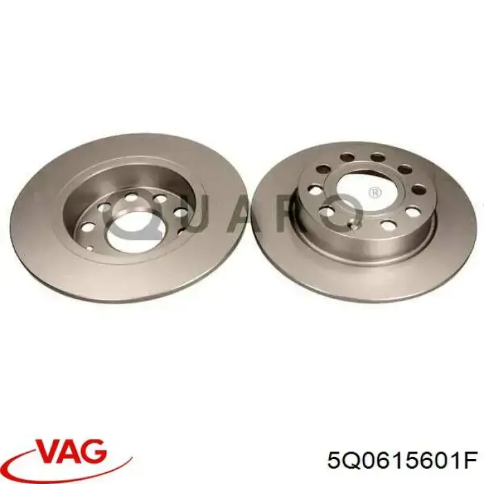 Disco de freno trasero Volkswagen Jetta 5 1K2