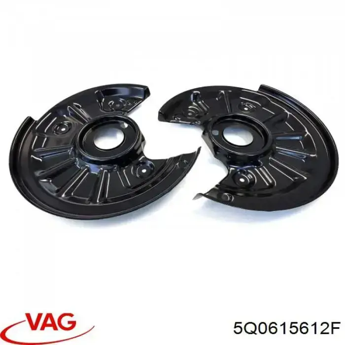 Protector de disco de freno trasero derecho 5Q0615612F VAG