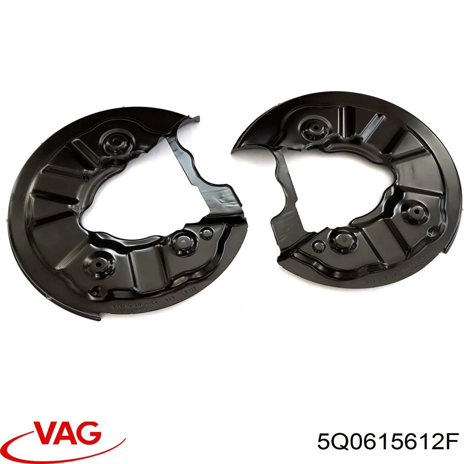 Protector de disco de freno trasero derecho VAG 5Q0615612F