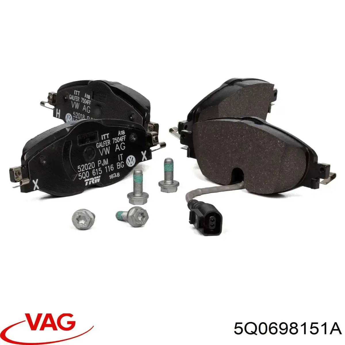 Pastillas de freno delanteras Volkswagen Tiguan 1 5N1, 5N2