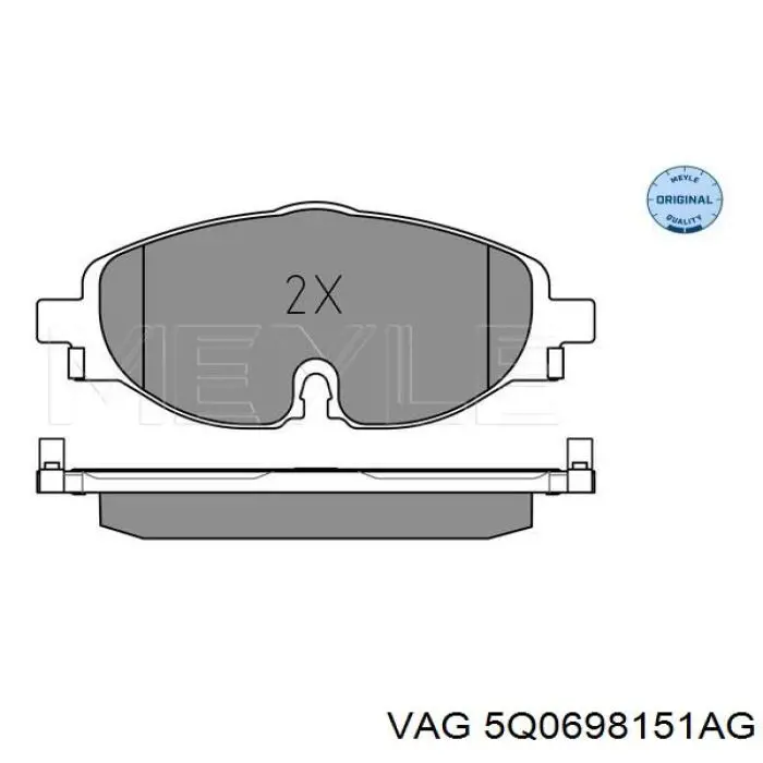 Pastillas de freno 5Q0698151AG VAG