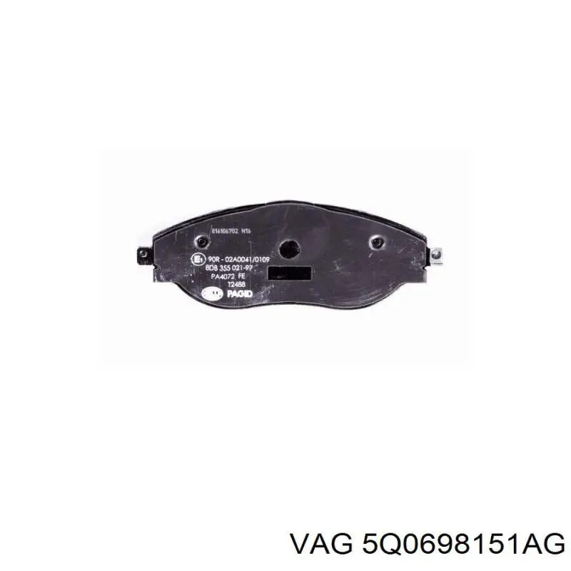 5Q0698151AG VAG Pastillas delanteras