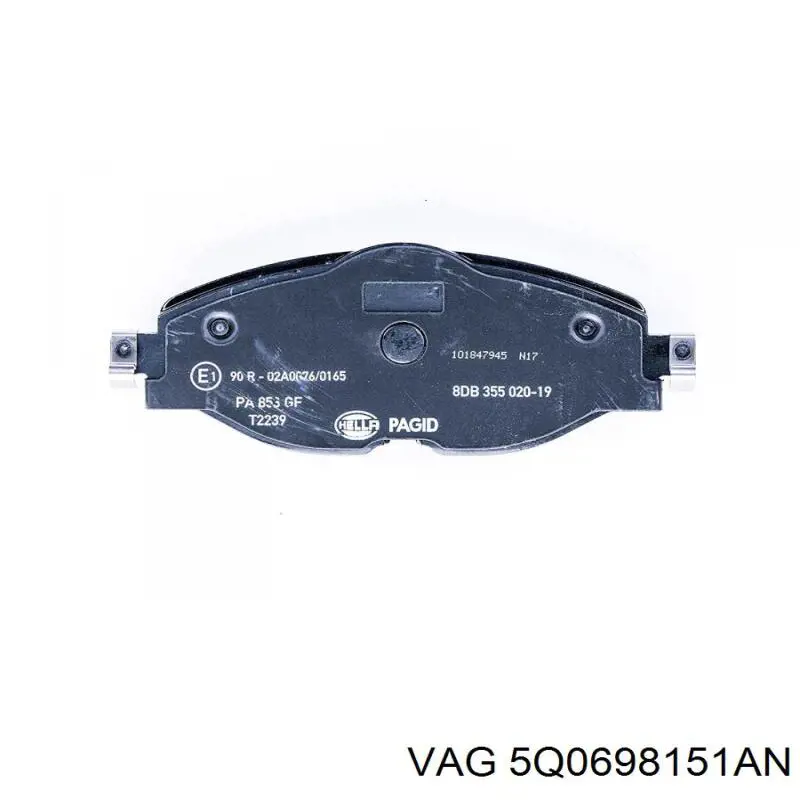 Pastillas de freno 5Q0698151AN VAG