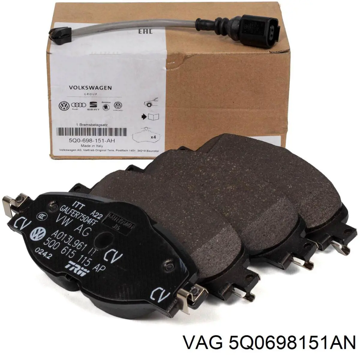 Pastillas freno delanteras VAG 5Q0698151AN precio, desde 36,99 EUR