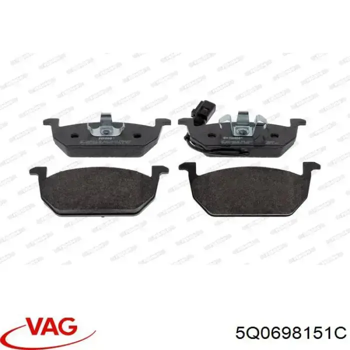 Pastillas de freno delanteras VAG 5Q0698151C