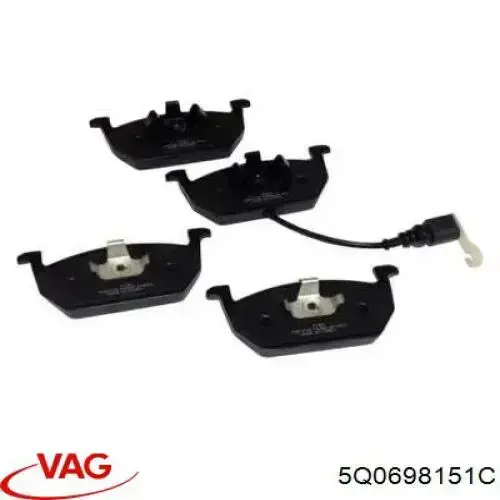 5Q0698151C VAG Pastillas delanteras