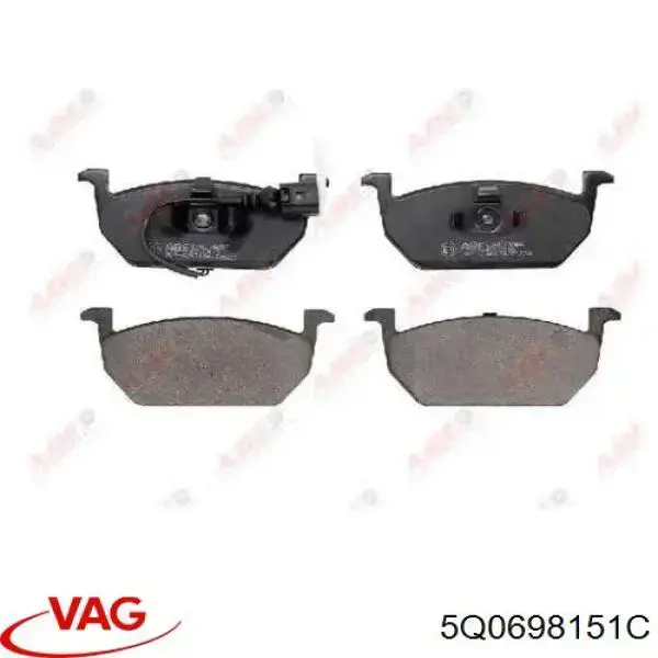 Pastillas de freno 5Q0698151C VAG