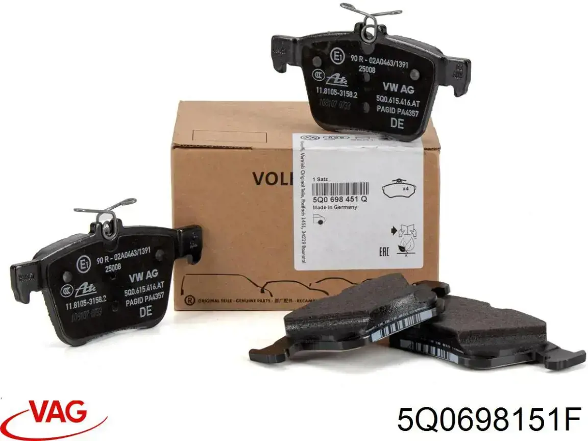 Pastillas de freno delanteras Volkswagen Tiguan 1 5N1, 5N2