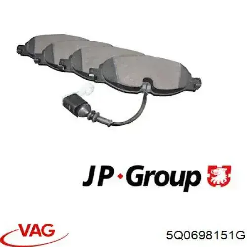 Pastillas de freno delanteras Volkswagen Tiguan 1 5N1, 5N2