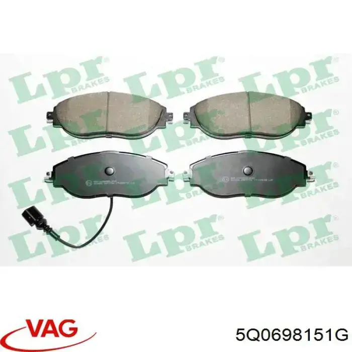 Pastillas de freno delanteras Volkswagen Tiguan 1 5N1, 5N2