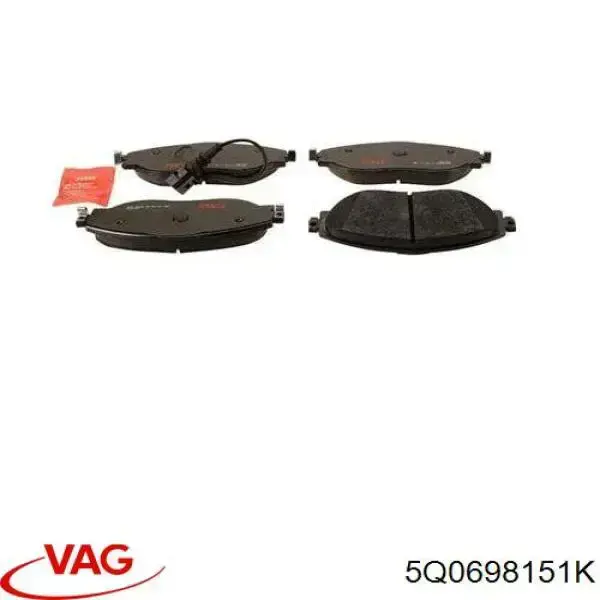 Pastillas freno delanteras VAG 5Q0698151K precio, desde 36,35 EUR