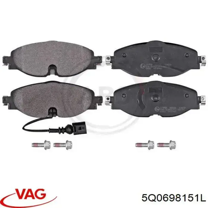 Pastillas de freno delanteras Volkswagen Tiguan 1 5N1, 5N2