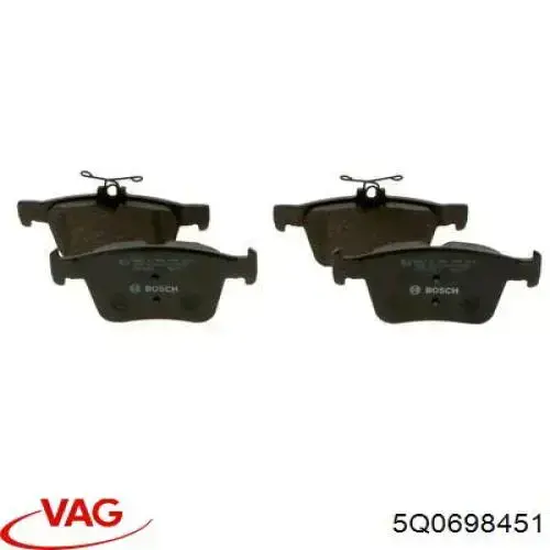 Comprar 5Q0698451 VAG Pastillas de freno traseras