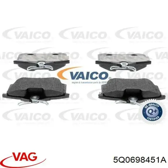Pastillas traseras de freno VAG 5Q0698451A precio, desde 29,22 EUR