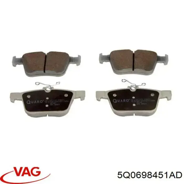 Comprar 5Q0698451AD VAG Pastillas de freno traseras