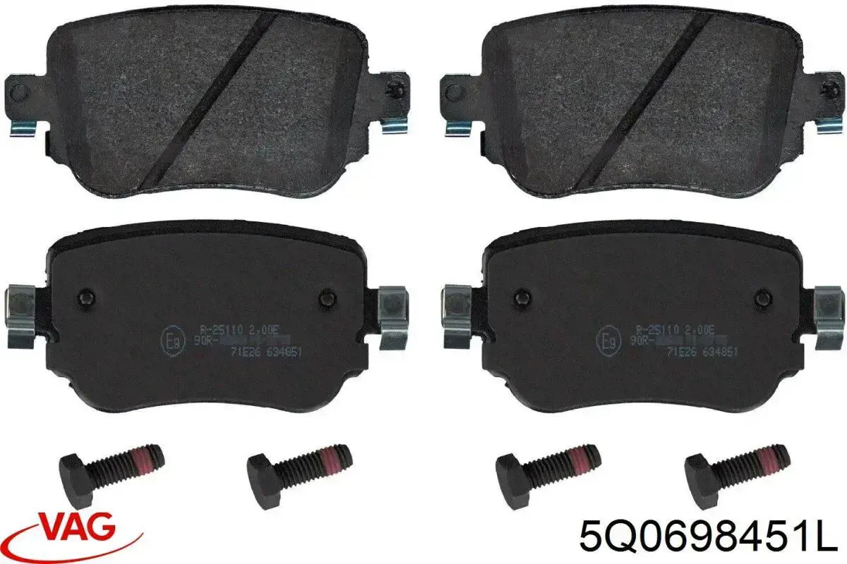 Comprar 5Q0698451L VAG Pastillas de freno traseras